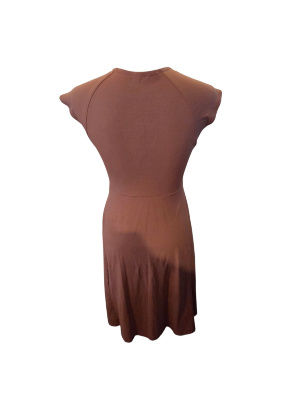 Patagonia Midi Dress Size S Brown Twist Front - Picture 3 of 5